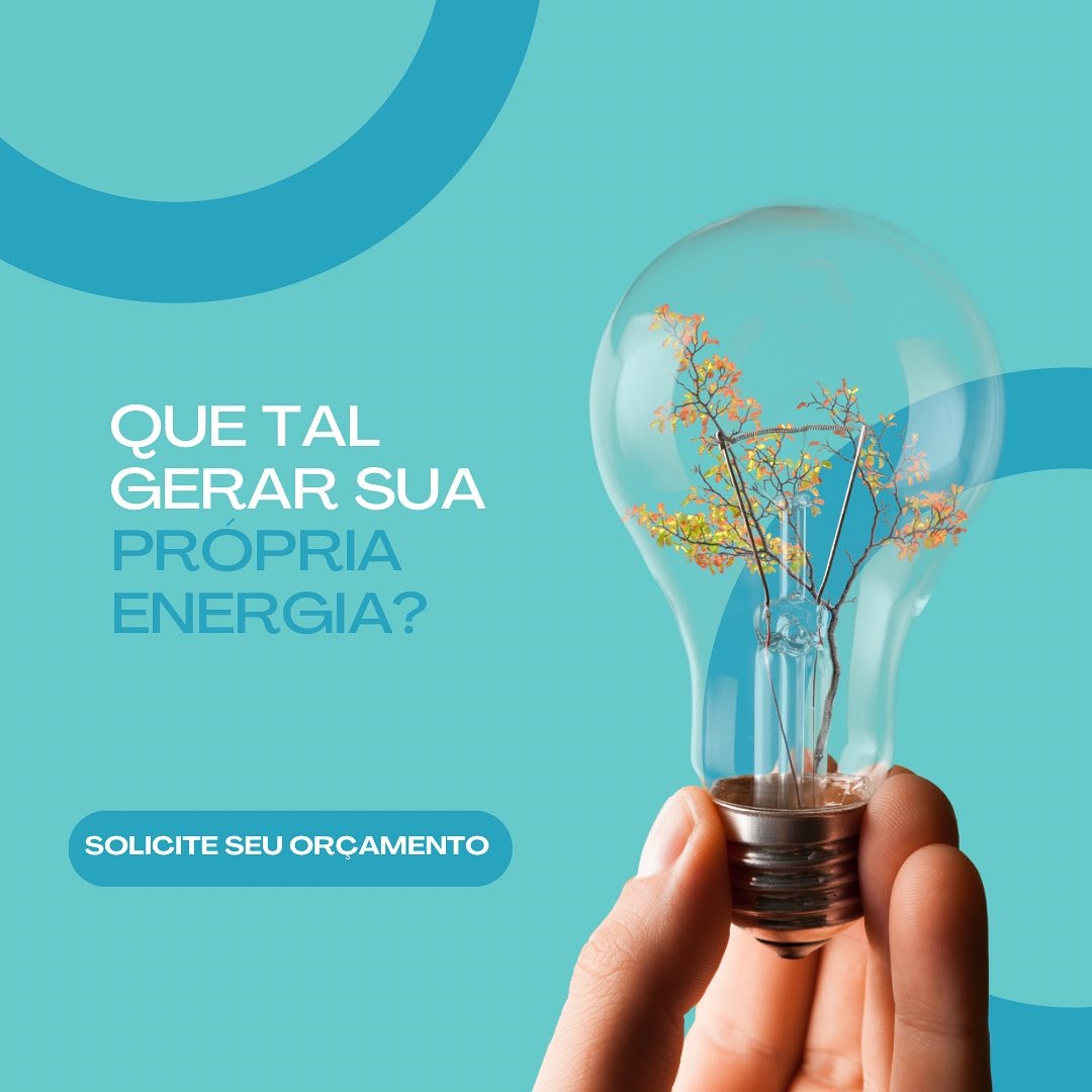 Publicação da Pivetta Tecnologia: Gere sua própria energia